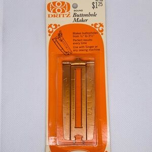 Vintage Dritz Bound Buttonhole Maker